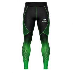 Leggings de Yoga Largos, Cintura Alta, Degradado Verde y Negro, Impresión por Transferencia de Calor, Elásticos en Cuatro Direcciones, Ecológicos, de Secado Rápido y Transpirables - Product Image 1