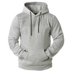 Sudadera con Capucha Negra Lisa para Hombre, 100% Poliéster, con Bolsillos, Impresión Personalizada, Ropa de Invierno, Colores y Logotipos Personalizados de Alta Calidad - Product Image 1