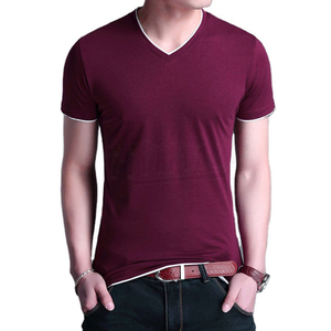 Camiseta Casual de Forro Polar para Hombre y Mujer, Poliéster/Algodón, Corte Regular, Diseño Liso, Cuello en V, Precio Económico, Personalizable 2026 - Product Image 4