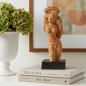 Sculpture Alasa Nayika |   Réplique du Musée d'Art du Temple Indien, Beauté Céleste du Xe Siècle - Product Image 4