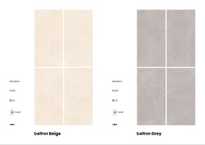 Carreaux de porcelaine aspect pierre couleur unie 60x120cm, finition mate rustique, épaisseur 9mm, surface solide - Product Image 5