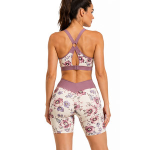 Conjunto Deportivo Flexible Sin Costuras para Mujer, Ropa Deportiva Elástica para Gimnasio, Fitness, Entrenamiento, Dos Piezas - Product Image 2