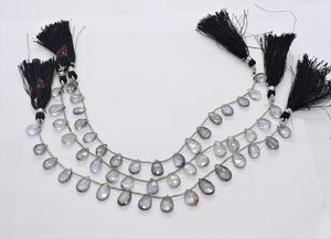 ลูกปัดคริสตัลทรงลูกแพร์เคลือบผิวธรรมชาติ AAA ขนาด 6x8-9x11 มม. ลูกปัดพลอยคริสตัลทรงลูกแพร์เคลือบผิวธรรมชาติ - Product Image 5