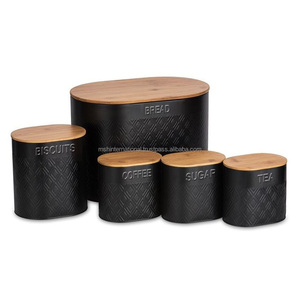 Cookis-caja de almacenamiento de pan de metal, contenedor de 4 formas redondas de color blanco y negro con mango, caja de juego de bote de meganización antigua - Product Image 2