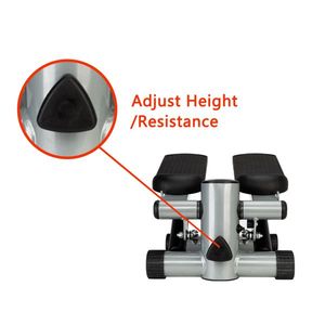 Stepper Aerobico in Argento con Piattaforme Regolabili per Allenamento Fitness - Product Image 2