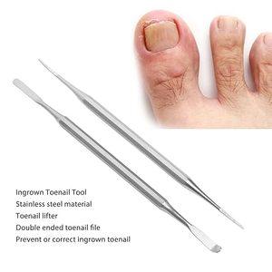 Lime à ongles professionnelle double face en acier inoxydable pour le soin des ongles, outil efficace pour les ongles incarnés et le retrait des cuticules des orteils - Product Image 4