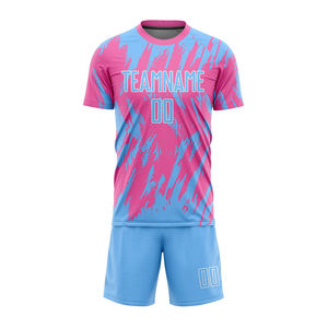 Uniformes de Fútbol de Manga Corta Sublimados con Logotipo de Equipo Personalizado de Alta Calidad, Transpirables y que Absorben la Humedad, 100% Poliéster - Product Image 6