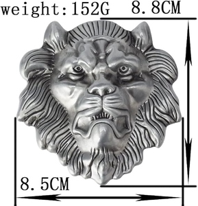 Hebilla de Cinturón con Cabeza de León para Hombre, Estilo Vikingo Nórdico, Moderno, Animal, Vaquero Occidental, de Aluminio, Decorativa, Duradera, para Aniversario - Product Image 4