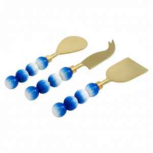 Juego de Cubiertos de Acero Inoxidable Chapado en Oro Hecho a Mano con Diseño Clásico, Cuchillos para Queso, Regalos al por Mayor - Product Image 3