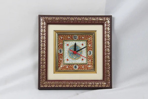 Handmade Simple Decorative Marble Clock Polished <b>Stone</b> <b>Painting</b> Frame Wall Hanging Gift for Wedding Birthday Christmas - Product Image 1