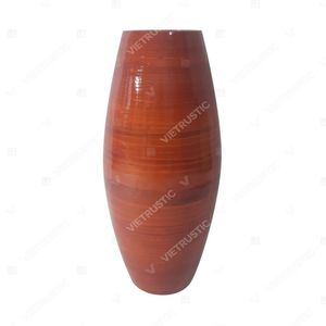 Vietrustic Wholesale Floral Vase Lacquer Spun Bamboo Vase Capiz Inlaid <b>For</b> <b>Table</b> Décor <b>Plant</b> Vase - Product Image 3