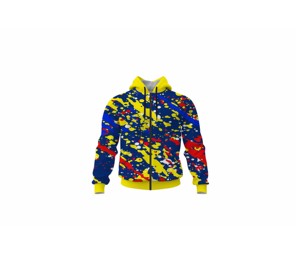 Unisex Sublimation Full Zip Hoodie Lightweight Polyester Custom Hoodie - Product Image 2