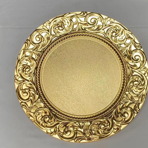 Plato de Presentación Redondo, Metálico, Dorado, Moderno, Estilo Americano, Ecológico, para Bodas y Hoteles - Product Image 5