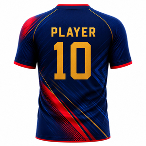 Maillot de football inspiré de l'Argentine 2026, bleu marine à motif floral, pour hommes, supporters et équipes sportives - Product Image 6