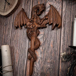 Custom Wooden <b>Dragon</b> Home Decoration Decorative <b>Dragon</b> Statue Wholesale Supply Handcrafted Wooden <b>Dragon</b> <b>Ornament</b> for Display - Product Image 5