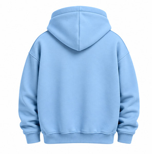Oversized Hoodie Men Custom Heavyweight Pullover Fleece <b>Sweatshirt</b> Streetwear Regular Fit Casual Training Wear Top 3D <b>Embroidery</b> - Product Image 4