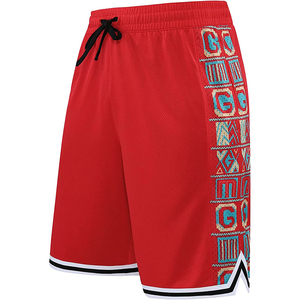 Shorts de basket-ball personnalisés pour hommes, légers, respirants, en mesh, séchage rapide, avec logo imprimé, pour l'entraînement sportif, vente en gros - Product Image 4