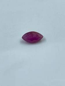 Pierre précieuse naturelle de qualité supérieure, rubis rose-violet transparent, pierre brute taillée en marquise, par l'exportateur - Product Image 6