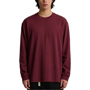 Premium Quality Men's Polyester/Cotton Knitted Breathable Shirts <b>Long</b> Sleeves O Neck Collar Formal Wear Customizable Low Prices - Product Image 1