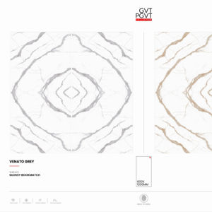 Azulejos de Porcelana Modernos de Lujo con Acabado Brillante, Diseño de Mármol para Paredes y Pisos Interiores, Tamaño 60x120cm, 600x1200mm, 24x48 Pulgadas - Product Image 1