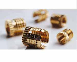 Inserts filetés en laiton moleté Optima M10 – Inserts filetés autobloquants à tête hexagonale pour applications sur le bois et le plastique - Product Image 1