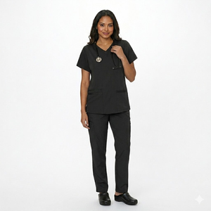 Tenue unisexe personnalisée en rayonne douce tissée, coupe évasée, pour salon de beauté, dentiste, médecin, hôpital, sans couture, avec détection d'aiguilles, design attrayant - Product Image 3