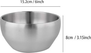 ถ้วยไอศกรีมสแตนเลสสองชั้นเก็บความร้อนความเย็น ขนาด 28 ออนซ์ สำหรับอาหารร้อนและเย็น ซีเรียล ซุป ดีไซน์เก็บอุณหภูมิได้ดี ทนทาน - Product Image 4