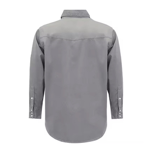 เสื้อทำงานผู้ชายทนไฟ 100% ผ้าฝ้าย แขนยาว ปุ่มเซฟตี้ ชุดยูนิฟอร์มอุตสาหกรรม ได้รับมาตรฐาน CE ป้องกันการสัมผัสเข็ม ป้องกันความร้อน - Product Image 6