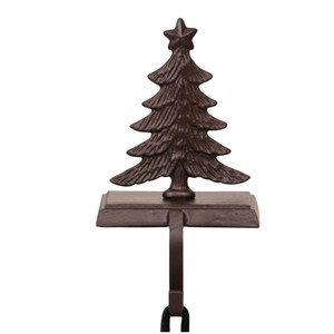Soporte de metal de primera calidad para calcetines de Navidad, para chimenea, estilo vintage, de hierro marrón, en oferta. - Product Image 3