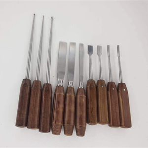 Juego de 9 Piezas de Herramientas Ortopédicas: Cincel para Osteotomía, Elevador Perióstico, Cureta Ósea - Product Image 1