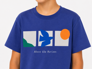 T-shirt pour garçons bleu à imprimé graphique, décontracté, en coton, à manches courtes, élégant, imprimé, pour enfants, confortable, à porter au quotidien, doux - Product Image 4