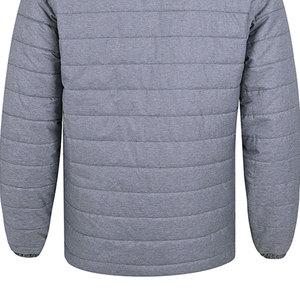 Veste matelassée légère en toile avec fermeture éclair, coupe-vent, chaude, coupe oversize, manteau d'hiver pour homme, logo personnalisé, vente en gros - Product Image 2