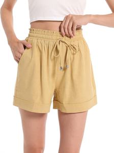 100% coton personnalisé journal femmes Gym exercice Shorts Offres Spéciales coton Shorts course Sexy Sport Shorts pour les femmes - Product Image 2