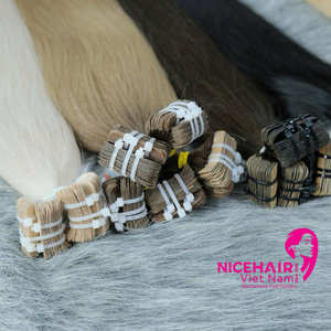 Extensiones de Cabello Humano Vietnamita de Calidad Premium, Adhesivas, Color Natural, Cabello Liso con Cutícula Alineada, Precio de Fábrica - Product Image 4