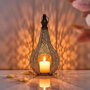 Best Selling Antique Style Metal <b>Lantern</b> For Home Decoration With Glass Cover And Hanging Handle <b>Candle</b> <b>Holder</b> - Product Image 4