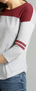 American Style Two-Tone <b>Raglan</b> Short Sleeve T Shirt <b>Top</b> Gym/Sport Everyday Comfortable soft T Shirt For Exercise regimen - Product Image 3