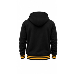 <b>Men's</b> <b>Grey</b> Yellow Raglan Sleeve Hoodie Embroidered Alpha Phi Alpha Greek Letter <b>Sweatshirt</b> with Pocket - Product Image 6