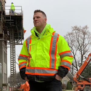 Chaqueta de Trabajo de Invierno para Hombre, de Alta Visibilidad, en Poliéster, Reflectante, con Logotipo Personalizable, Antiestática - Product Image 5