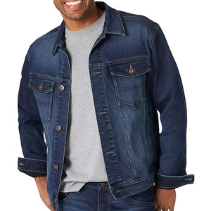 Printemps et automne hommes coton à manches longues col rabattu veste en jean multi-poches jeans décontractés collège université veste 2026 - Product Image 1