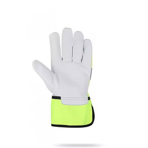Premium Cowhide Grain Leather Anti-static Driver Gloves Adjustable Wristlet Industrial Safety Work Driving Gloves Soft - Product Image 5