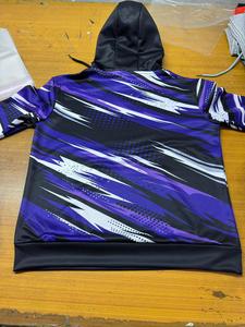 เสื้อฮู้ดแขนยาวสำหรับฝึกซ้อมทีมคุณภาพสูง บาสเกตบอล ฟุตบอล แห้งเร็ว อุ่นสบาย ผลิตจากโพลีเอสเตอร์ 100% พิมพ์ลายเสื้อสำหรับฝึกยิง - Product Image 6