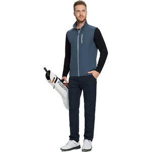 Chaleco de Invierno Reversible Personalizado de Alta Calidad al por Mayor, Chaleco Holgado de Talla Grande para Hombre, Chaleco de Golf - Product Image 5