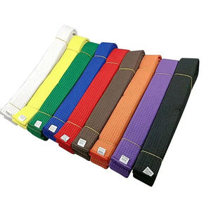 เข็มขัดศิลปะการต่อสู้แบบบราซิลยอดนิยมลดราคา ผ้าลินินยืดได้ สีลายทางแบบกำหนดเอง - Product Image 5