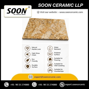 Marbre poli ALPINE GOLD-1 écologique, noir, blanc, veines vertes, grande dalle, design 3D, décoration murale moderne pour salon - Product Image 5