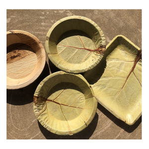 High Quality Areca Palm <b>Plates</b> with <b>Disposable</b> Dinnerware Oil Resistant Microwave Safe <b>Plates</b> for Hotel Party and BBQ Picnics - Product Image 6