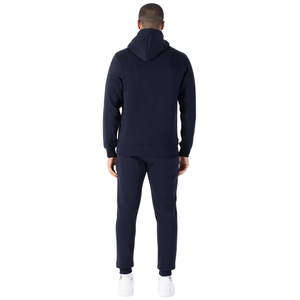 Men's Pullover Fleece Hoodie Tracksuit Set Kangaroo Pocket Cuffed <b>Trousers</b> <b>Side</b> <b>Zip</b> Pocket Easy Fit Casual Sportswear OEM Outfit - Product Image 3