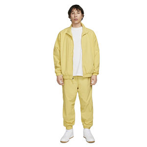 Survêtement coupe-vent d'hiver pour homme, couleur jaune unie, 100% nylon, décontracté, respirant, séchage rapide, léger - Product Image 1
