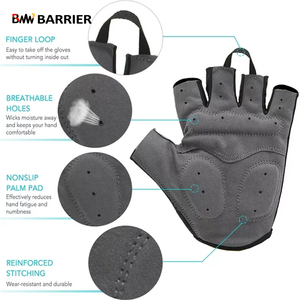 <b>Half</b> Finger Cycling Gloves Anti <b>Slip</b> Bike Riding Gloves For Mountain Biking Road Cycling And Outdoor Adventure Sports - Product Image 6