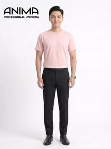ANIMA <b>Men's</b> <b>Pink</b> Cotton <b>T</b>-<b>Shirt</b> Casual Breathable Short Sleeve - Product Image 4