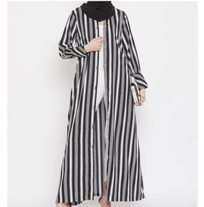 Dernières créations de burqas de luxe pour femmes à Dubaï, vêtements islamiques légers en polyethersulfone de haute qualité, robe musulmane OEM ODM - Product Image 2